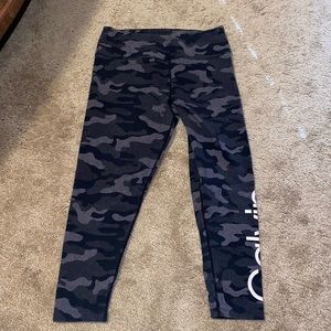 Black & Gray Calvin Klein Camo Leggings